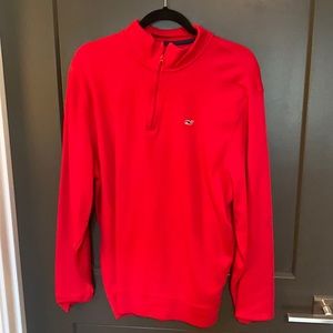 Red vineyard vines quarter zip